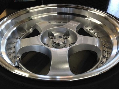 JDM Koshigaya 09-131256 Unused ELEMENT M1228 17-inch 4-Wheel Set Custom (No Tires) - 画像 (4)