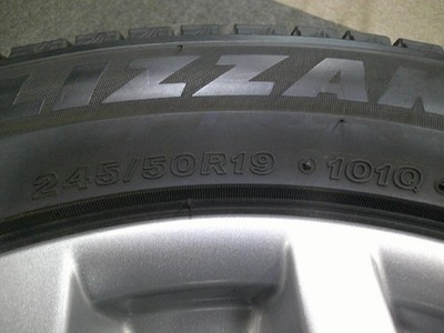 JDM Used winter tire set for X3 G01 X4 G02: Bridgestone Zack VRX3 245/ No Tires - Image 8