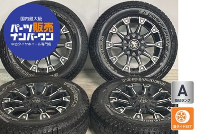 JDM Used CRIMSON 4-Wheel Set 17x7.0J +35 PCD xxx 245/65R17 111H tire (No Tires)