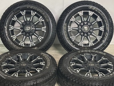 JDM Used CRIMSON 4-Wheel Set 17x7.0J +35 PCD xxx 245/65R17 111H tire (No Tires) - 画像 (2)
