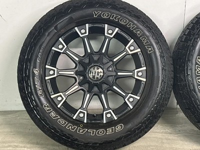 JDM Used CRIMSON 4-Wheel Set 17x7.0J +35 PCD xxx 245/65R17 111H tire (No Tires) - 画像 (6)