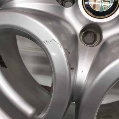 JDM Pre-designated high-class Rare 17x7J ALFA ROMEO Mito genuine 4whee (No Tires) - 画像 (5)