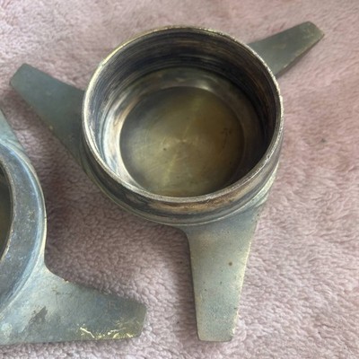 JDM C199-6 Rare Triple Spinner Dayton Roadster Wire Wheel Center Caps No Tires - Image 5