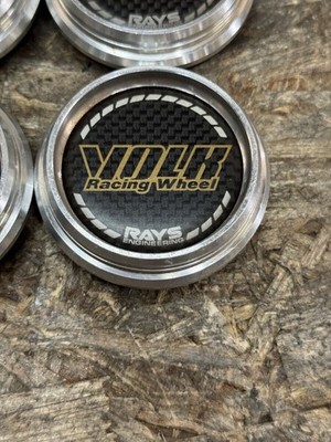 JDM Rare RAYS VOLKRACING Center cap for GT-C GT-V TE37 CE28 RE30 No Tires - Image 5