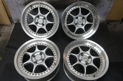 JDM Rare Enkei Racing S 17x8J +32 PCD114.3 4-hole wheels (No Tires)