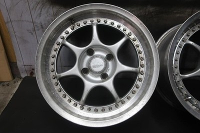 JDM Rare Enkei Racing S 17x8J +32 PCD114.3 4-hole wheels (No Tires) - 画像 (3)