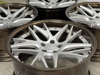 JDM Used WORK 4-Wheel Set 19x10.0J +32 PCD 112 Wheels only (No Tires) - 画像 (3)