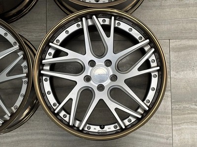JDM Used WORK 4-Wheel Set 19x10.0J +32 PCD 112 Wheels only (No Tires) - 画像 (5)