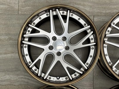 JDM Used WORK 4-Wheel Set 19x10.0J +32 PCD 112 Wheels only (No Tires) - 画像 (6)