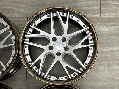 JDM Used WORK 4-Wheel Set 19x10.0J +32 PCD 112 Wheels only (No Tires) - 画像 (7)