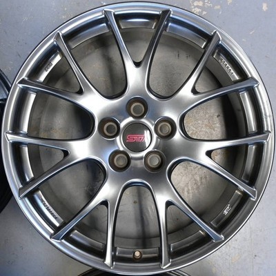 JDM Genuine Subaru BBS 19-inch wheels 8.5J Inset +53 PCD 114.3 5H RG52 No Tires - Image 4