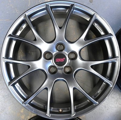 JDM Genuine Subaru BBS 19-inch wheels 8.5J Inset +53 PCD 114.3 5H RG52 No Tires - Image 5