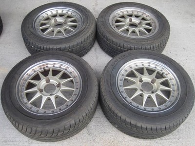 JDM Hartge 15-inch PCD114.3 4-lug 6.5JJ OFF+38 205/60R15 tires for Mar (No Tires)