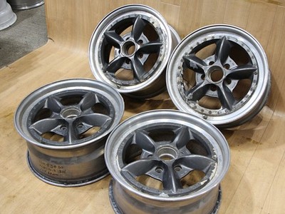 JDM Used rare Pana Sports G7 3-piece wheels 16x7J+28 16x8J+30 PCD114.3 No Tires - Image 6