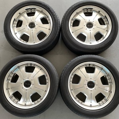 JDM Amistad Grace 18x8J INSET 45 +45 PCD 5-114.3 4-Wheel Set 18-inch No Tires
