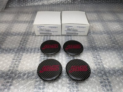 JDM SUBARU STI Rays Center Cap Carbon 4 Individual Set Out of Producti No Tires - Image 2