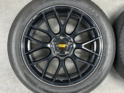 JDM Used MID 4-Wheel Set 197.5J19+48 PCD 114.3 225/55R19 103H Dunlop tir (No Tires) - 画像 (4)