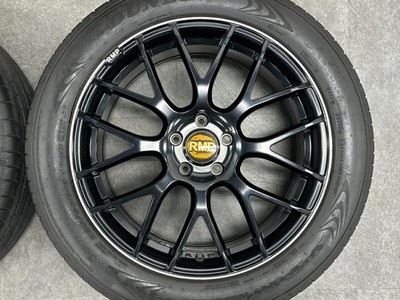 JDM Used MID 4-Wheel Set 197.5J19+48 PCD 114.3 225/55R19 103H Dunlop tir (No Tires) - 画像 (5)