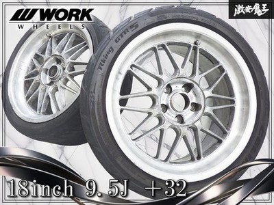 JDM WORK REZAX 189.5J +32 5-hole PCD114.3 1-piece mesh wheel 2Book Sil No Tires
