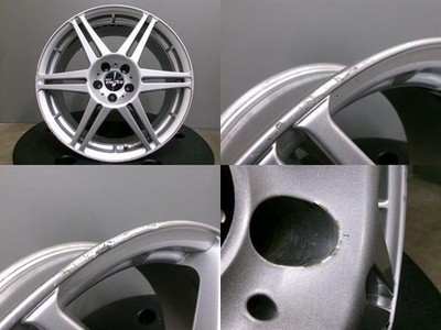 JDM 215/45R17 summer tires rare aftermarket aluminum wheels 175x100 bo (No Tires) - 画像 (7)