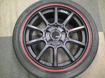 JDM SSR GTV05 17x7.0J +48 PCD114.3 5H 195/45R17 Adrenalin RE004 Swift No Tires