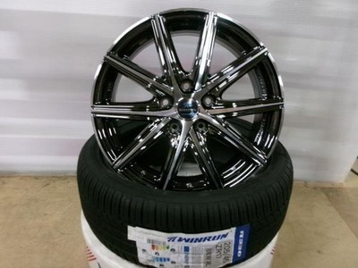 JDM Honda Freed Air Black Star 4-Wheel Set Chrome Polish 17-inch 5H 5-hole P (No Tires)