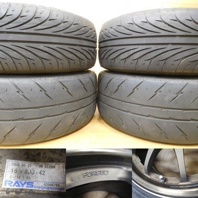 JDM 16-529Forging Rare Size Rays CE28 16in 8J +42 EK Civic RX-7 SW2 TE No Tires - Image 10