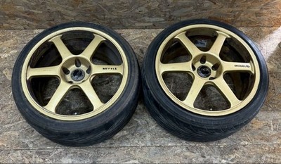 JDM Rare AVS Model 6 1810J +42 114.3 5-hole 5H 2Book Fits Silvia Skyli No Tires