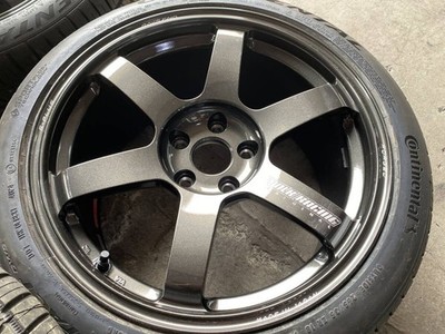 JDM RAYS TE37SAGA S-Plus 18-inch 9.5J +38 5H114.3 continental DWS06 Pl No Tires - Image 5