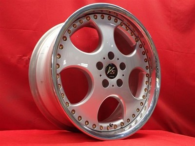 JDM WORK work VS SD used wheel 4-Wheel Set 8/9J 18PCD114.3 5 holes +38 hub 7 (No Tires) - 画像 (2)