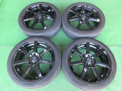 JDM Weds Leonis Navia 07 7J-18 5H114.3 +47 Premium Black Wheel weight No Tires