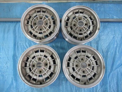 JDM Rare aluminum wheels for classic cars: Mazda RX-7 Savanna SA22C 13 No Tires