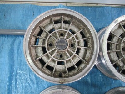 JDM Rare aluminum wheels for classic cars: Mazda RX-7 Savanna SA22C 13 No Tires - Image 3