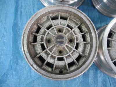 JDM Rare aluminum wheels for classic cars: Mazda RX-7 Savanna SA22C 13 No Tires - Image 5