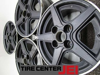 JDM 14LEONARD DRAG 902 6J+27 114.3 Used Aluminum Wheels 4-Book Set A14 No Tires
