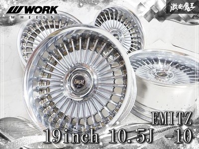 JDM WORK EMITZ gold pierced 4wheels 19x10.5-10 10.5-15 5x114.3
