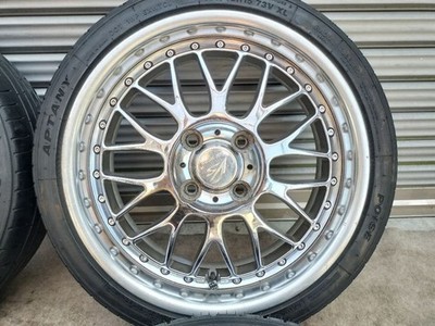 JDM VS-XX 15x5.5J/6J 4H/100 165/45R15 Chrome (No Tires) - 画像 (3)