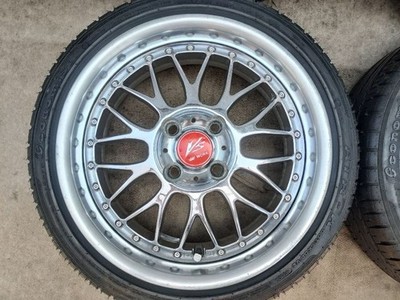 JDM VS-XX 15x5.5J/6J 4H/100 165/45R15 Chrome (No Tires) - 画像 (4)
