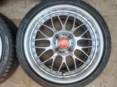 JDM VS-XX 15x5.5J/6J 4H/100 165/45R15 Chrome (No Tires) - 画像 (5)
