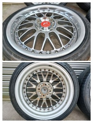 JDM VS-XX 15x5.5J/6J 4H/100 165/45R15 Chrome (No Tires) - 画像 (6)