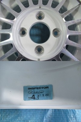 JDM Aluminum wheels old car ENKEI? INSPECTOR 135.5J 4H/114.3 ET38 warp No Tires - Image 10