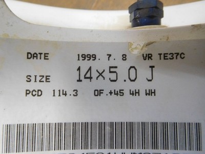 JDM 16-583Lightweight forging Rays TE37 14in 5J +45 PCD114.3-4H Lightw No Tires - 画像 (10)
