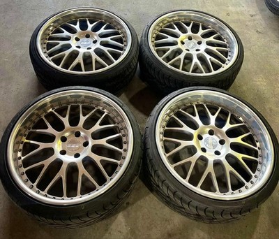 JDM AGIO SPORT20 Mesh Deep Rim 8.5J PCD112 Wheel 4-Wheel Set (No Tires)
