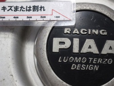 JDM 1 sheet RACING PIAA aftermarket used wheel center cap center cover (No Tires) - 画像 (8)
