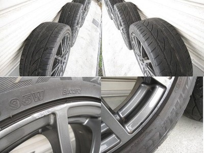JDM ENKEI Subaru STI 7.5+55 PCD100/5H 184-Wheel Set with genuine center (No Tires) - 画像 (10)