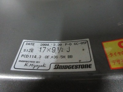 JDM ・ Prodry GC-05F 17in9.5J+36 5-hole PCD114.3 R32 33 GT-R Tuner Lanc (No Tires) - 画像 (8)