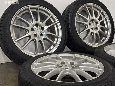 JDM Excellent Tread Depth with WM03 WORK PROMISING 17in 7J +48 PCD100 (No Tires) - 画像 (2)