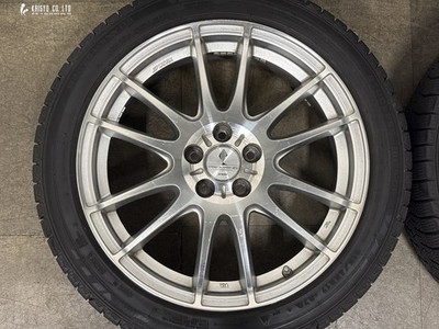 JDM Excellent Tread Depth with WM03 WORK PROMISING 17in 7J +48 PCD100 (No Tires) - 画像 (3)