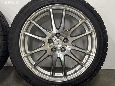 JDM Excellent Tread Depth with WM03 WORK PROMISING 17in 7J +48 PCD100 (No Tires) - 画像 (6)