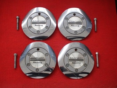 JDM 4 American Racing Aftermarket Used Wheel Center Caps Center Covers No Tires